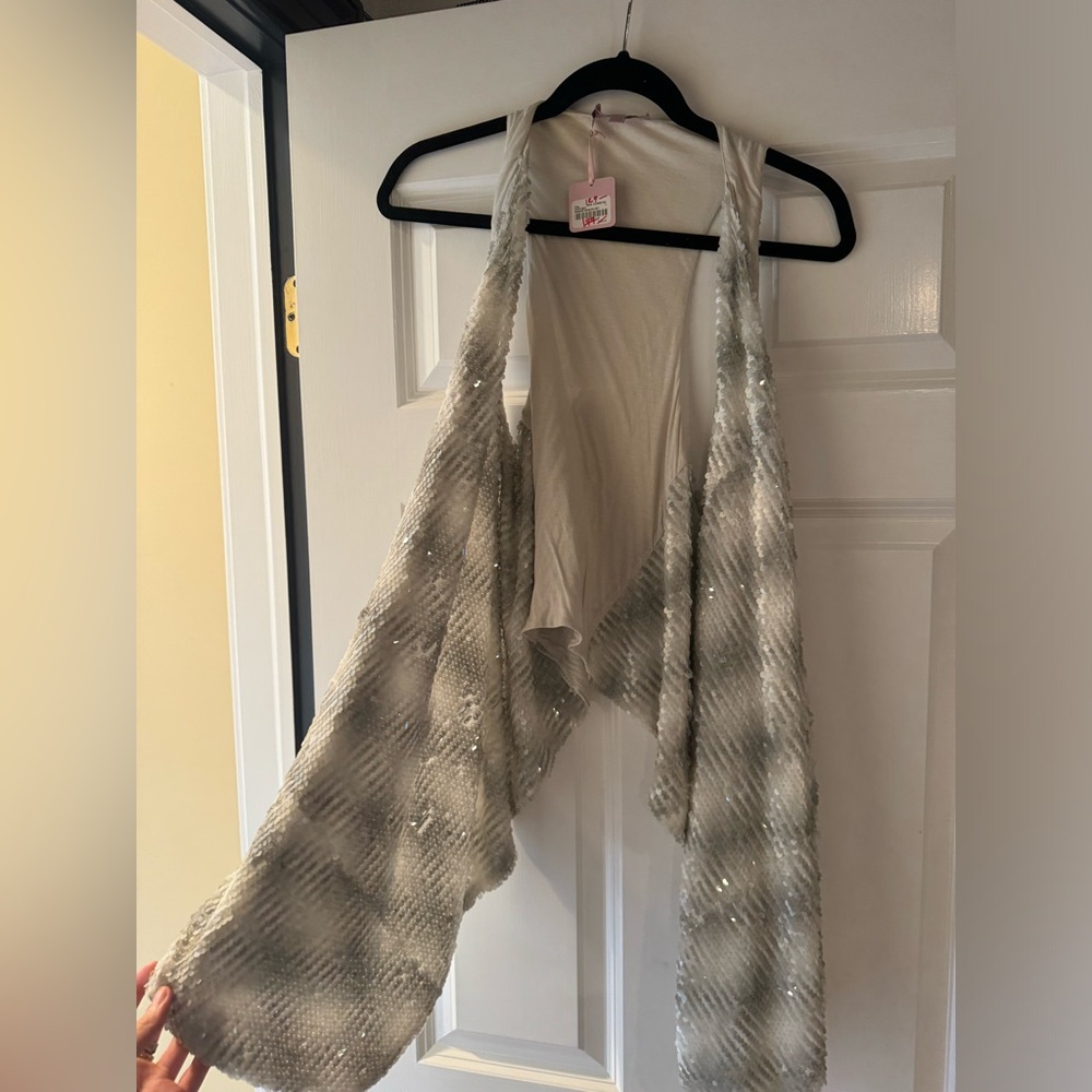 Calypso Grey Sparkly vest